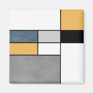 Mondrian Inspiration Magnet