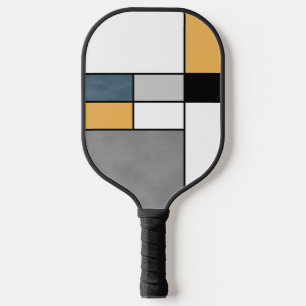 Mondrian Inspiration Pickleball Schläger