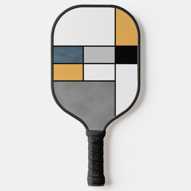 Mondrian Inspiration Pickleball Schläger (Vorderseite)