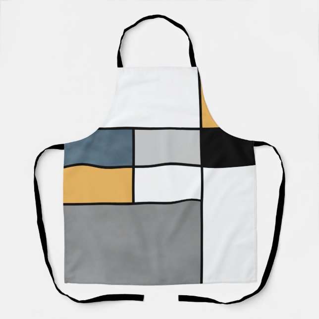 Mondrian Inspiration Schürze (Vorderseite)
