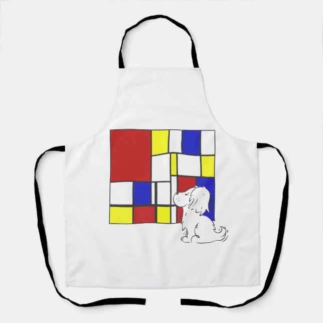 Mondrian Inspired Chamomile Schürze (Vorderseite)