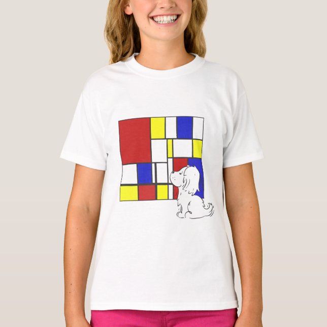 Mondrian Inspired Chamomile T-Shirt (Vorderseite)