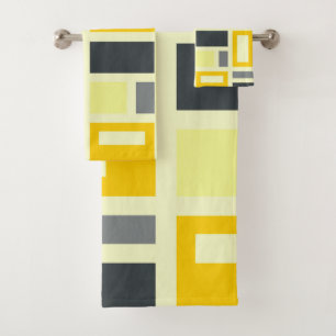 MONDRIAN INSPIRIERT BADHANDTUCH SET