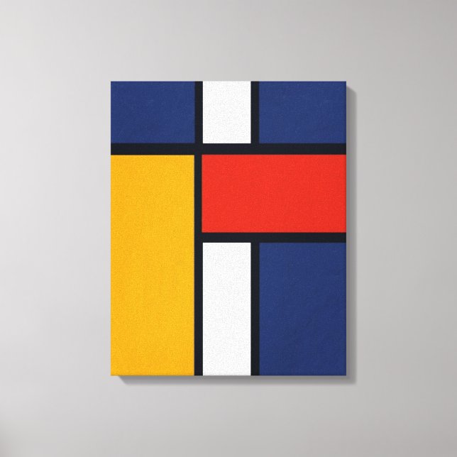 Mondrian Inspiriert Leinwanddruck (Vorderseite)