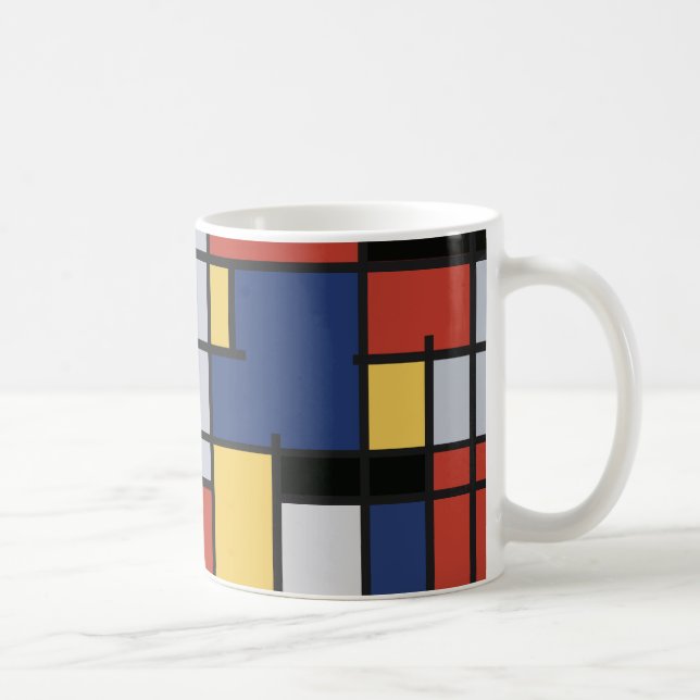Mondrian-Inspiriert Tasse (Rechts)