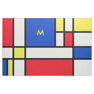Mondrian inspirierte geometrischer stoff