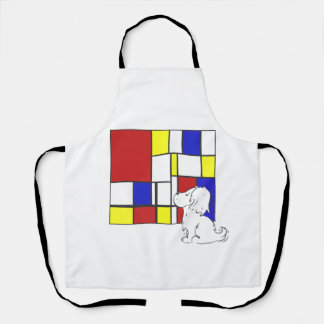 Mondrian inspirierte Kamille Schürze