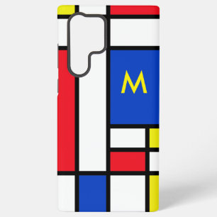 Mondrian inspiriertes geometrisches Design abstrak Samsung Galaxy Hülle