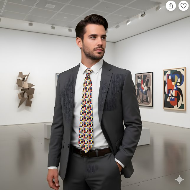 Mondrian Komposition A Eine elegante Krawatte (Von Creator hochgeladen)