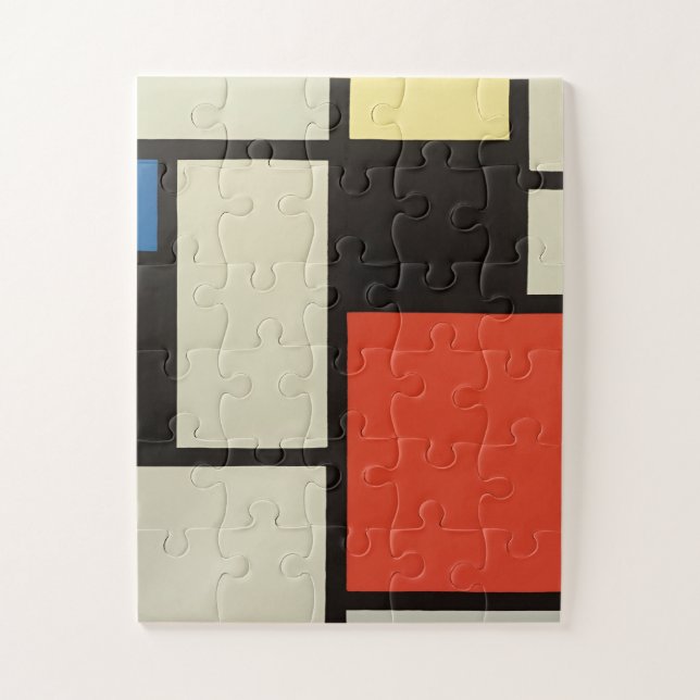 Mondrian Komposition Moderne Abstrakte Malerei Art Puzzle (Vertikal)