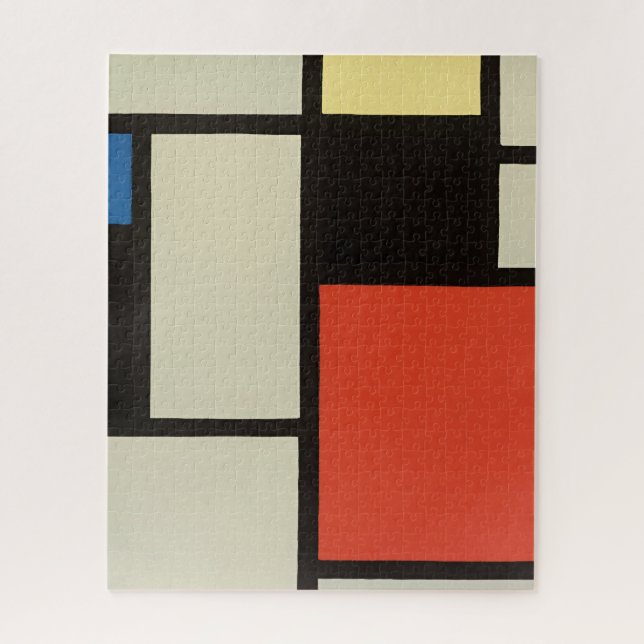 Mondrian Komposition Moderne Abstrakte Malerei Art Puzzle (Vertikal)