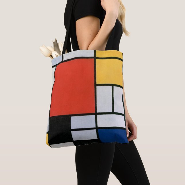 Mondrian Komposition Red Yellow Blue Black (Von Nahem)