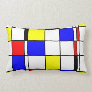 Mondrian Kunstart Lendenkissen