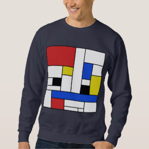Mondrian Linien Männer Sweatshirt