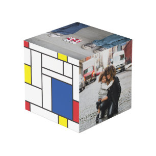 Mondrian Minimalistisch De Stijl Geo Foto Moderne  Würfel
