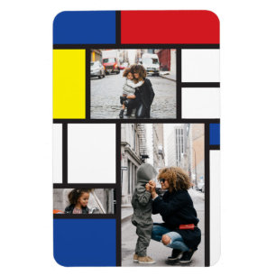 Mondrian Minimalistisch De Stijl Geo Modern Art Fo Magnet