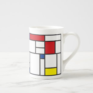 Mondrian Minimalistisch Geometric De Stijl Modern  Prozellantasse