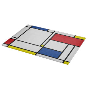 Mondrian Minimalistisch Geometric De Stijl Modern  Schneidebrett
