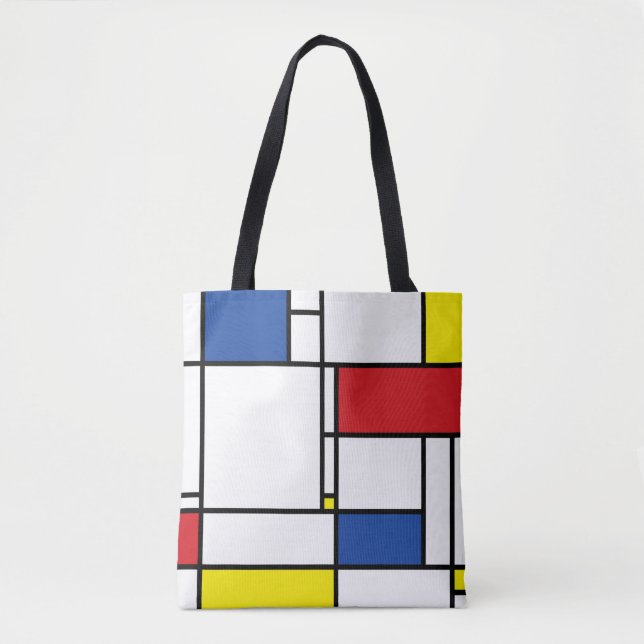 Mondrian Minimalistisch Geometric De Stijl Moderne (Vorderseite)