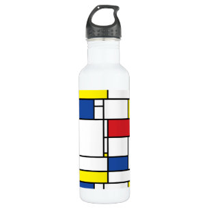 Mondrian Minimalistisch Geometric De Stijl Moderne Edelstahlflasche