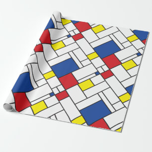Mondrian Minimalistisch Geometric De Stijl Moderne Geschenkpapier