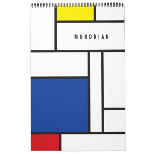 Mondrian Minimalistisch Geometric De Stijl Moderne Kalender