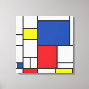 Mondrian Minimalistisch Geometric De Stijl Moderne Leinwanddruck