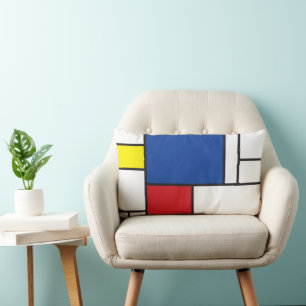 Mondrian Minimalistisch Geometric De Stijl Moderne Lendenkissen
