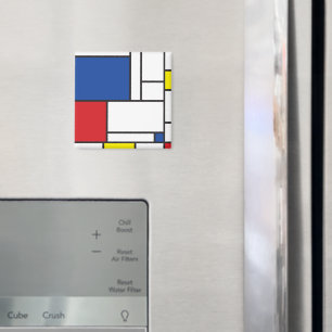 Mondrian Minimalistisch Geometric De Stijl Moderne Magnet