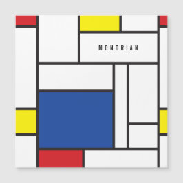 Mondrian Minimalistisch Geometric De Stijl Moderne Magnetkarte