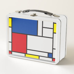 Mondrian Minimalistisch Geometric De Stijl Moderne Metall Brotdose