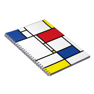Mondrian Minimalistisch Geometric De Stijl Moderne Notizblock