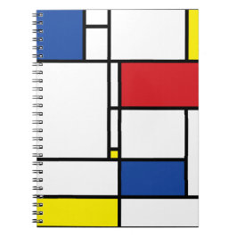 Mondrian Minimalistisch Geometric De Stijl Moderne Notizblock