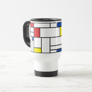Mondrian Minimalistisch Geometric De Stijl Moderne Reisebecher