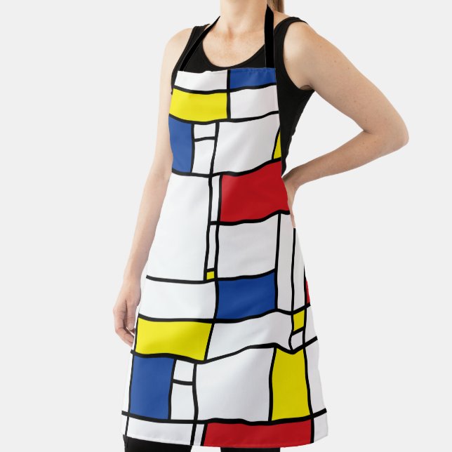Mondrian Minimalistisch Geometric De Stijl Moderne Schürze (InSitu)