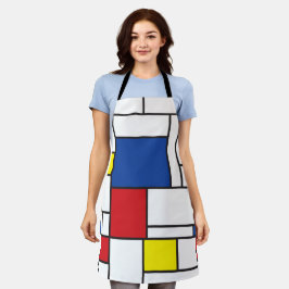 Mondrian Minimalistisch Geometric De Stijl Moderne Schürze