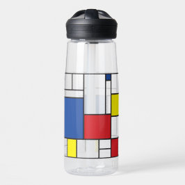 Mondrian Minimalistisch Geometric De Stijl Moderne Trinkflasche