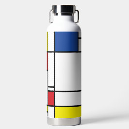 Mondrian Minimalistisch Geometric De Stijl Moderne Trinkflasche