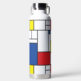 Mondrian Minimalistisch Geometric De Stijl Moderne Trinkflasche