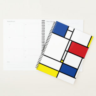 Mondrian Minimalistische Geometrische De-Stijl-Mod Planer