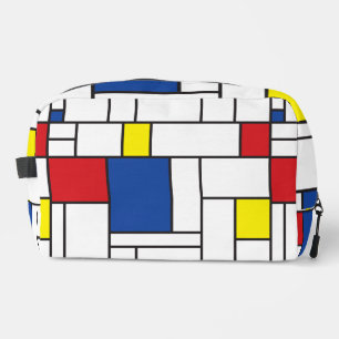 Mondrian Minimalistische Geometrische De-Stijl-Mod Waschbeutel