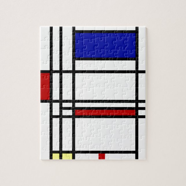 Mondrian Modern Art ~ 8 x 10 Puzzle (Vertikal)