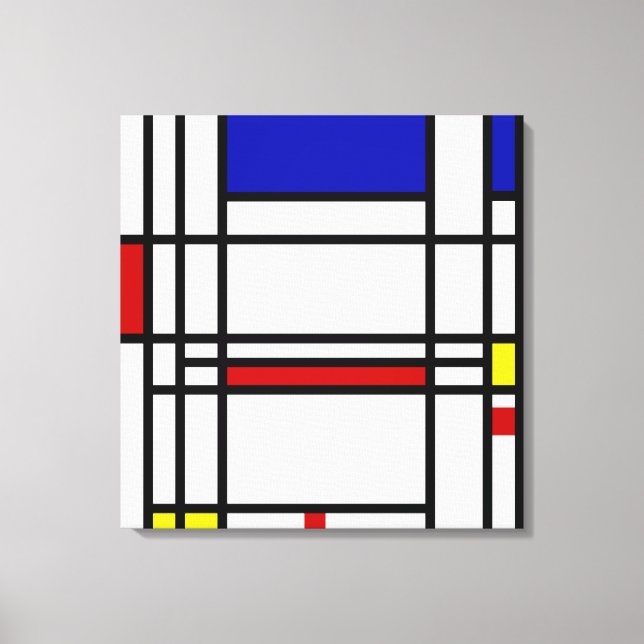 Mondrian Modern Art Leinwanddruck (Vorderseite)