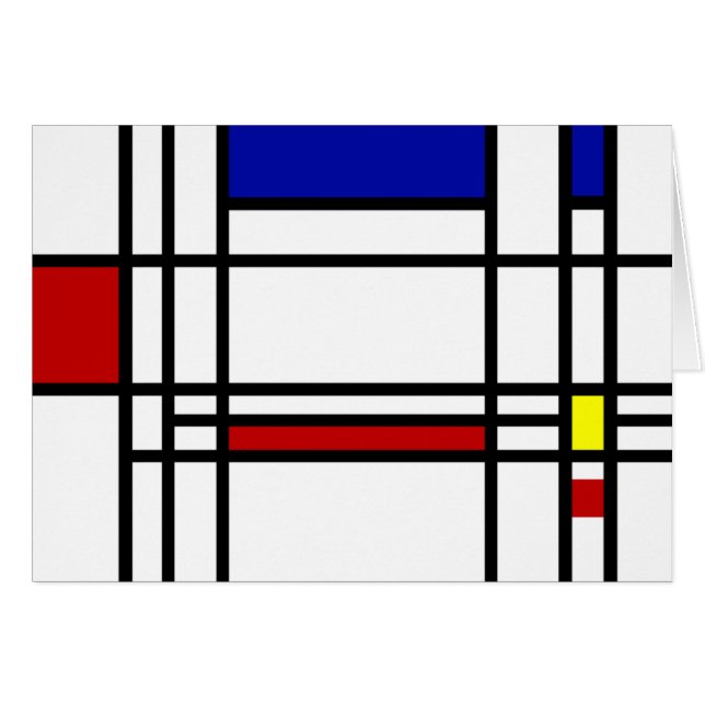 Mondrian moderne Kunst (Vorderseite (Horizontal))