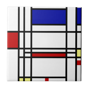 Mondrian moderne Kunst Fliese