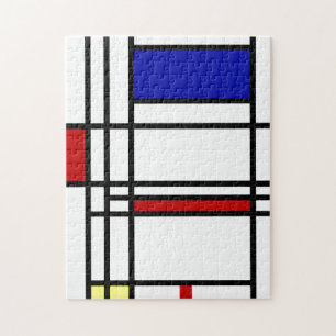 Mondrian moderne Kunst Puzzle