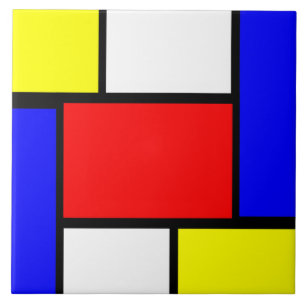 Mondrian-Muster Fliese