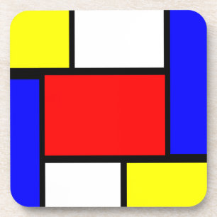 Mondrian-Muster Untersetzer