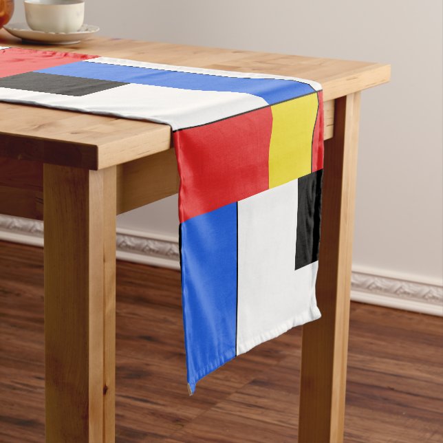 Mondrian Neoplasticism Kurzer Tischläufer (Beispiel)