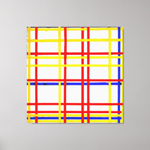 MONDRIAN - NEW YORK CITY 1 - 1942 - De Stijl - Leinwanddruck